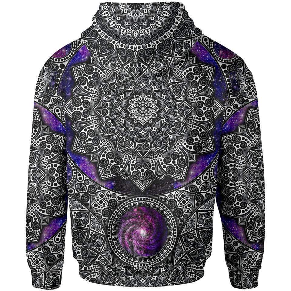 Galaxy Mandala Zip Hoodie