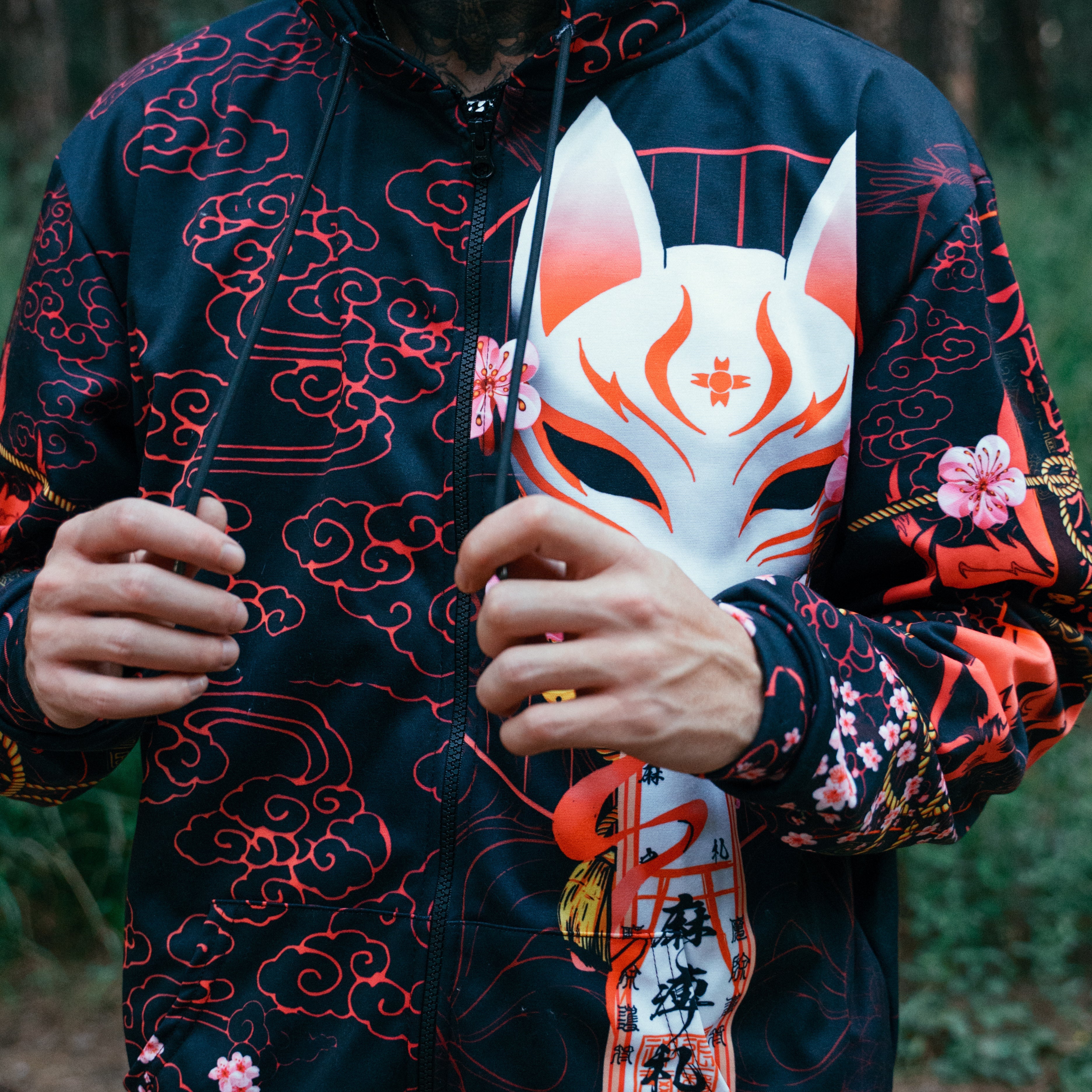 Kitsune Zip Hoodie