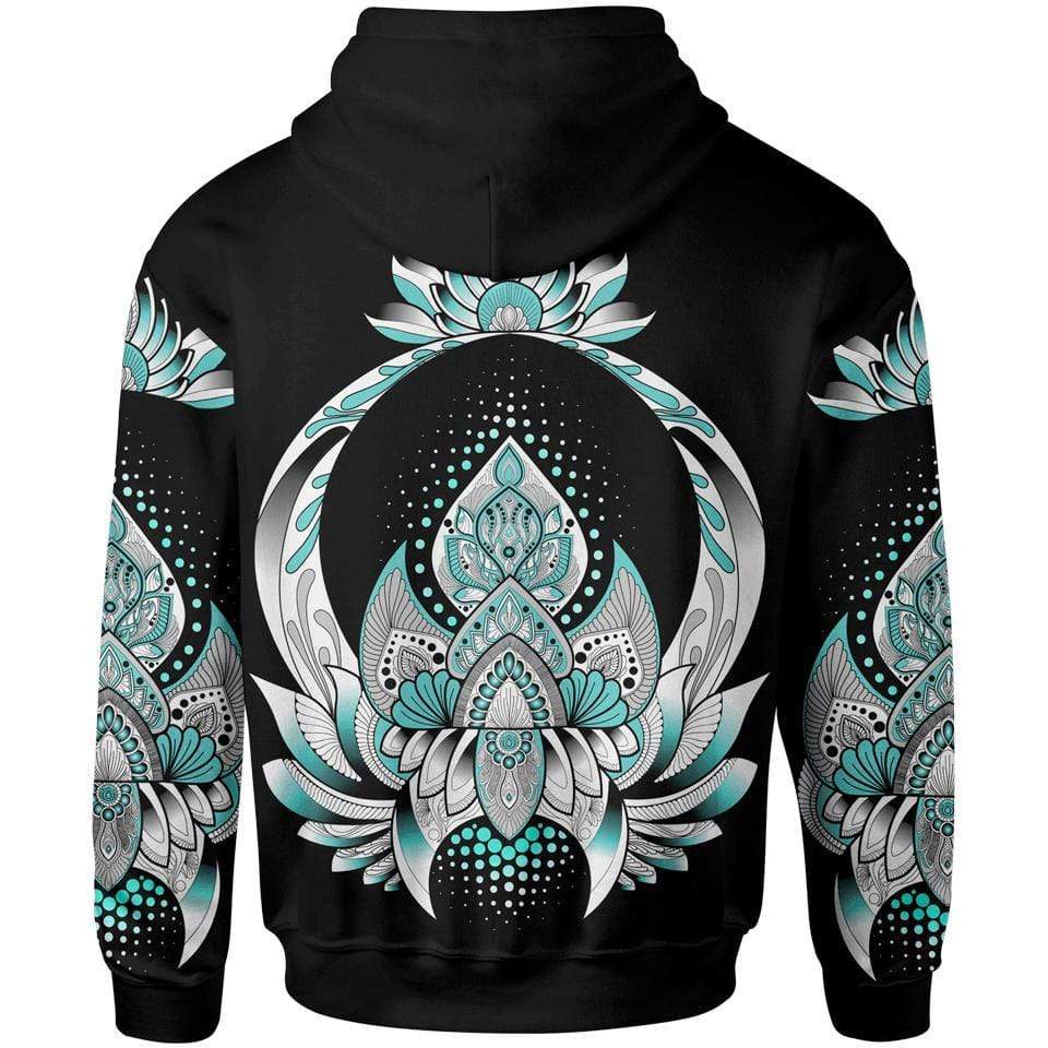 Lotus Blossom Zip Hoodie