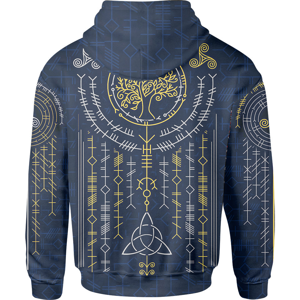 Ogham Zip Hoodie