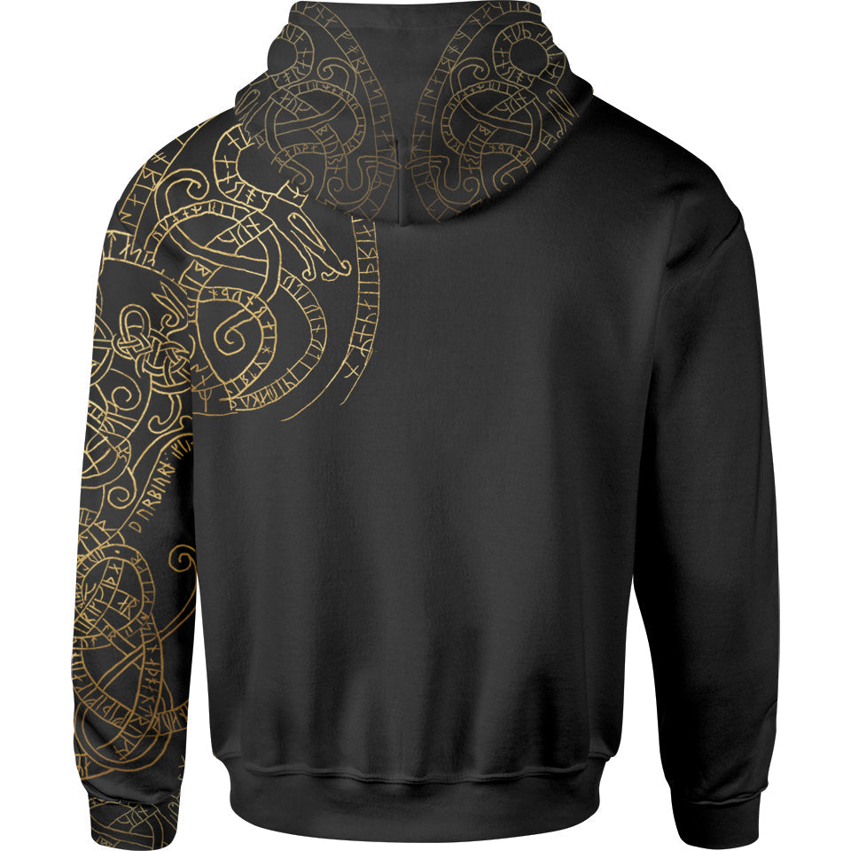 Raven God Zip Hoodie