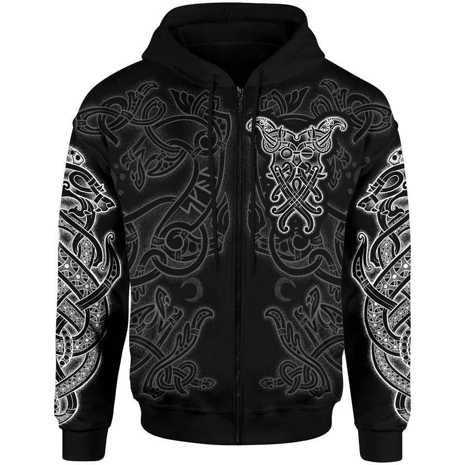 Odin Mask Zip Hoodie