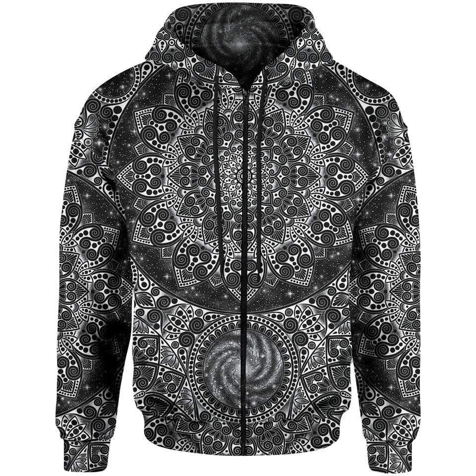 Galaxy Mandala Zip Hoodie