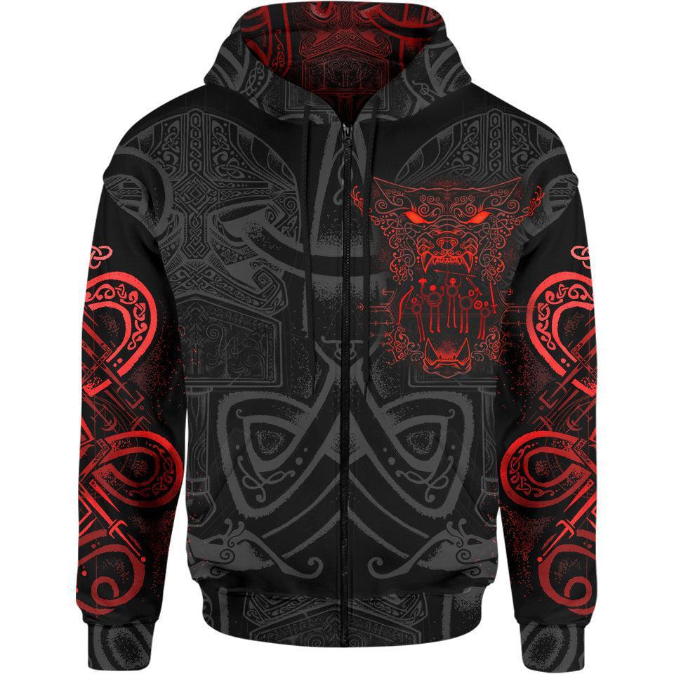 Wolf of Ragnarök Zip Hoodie