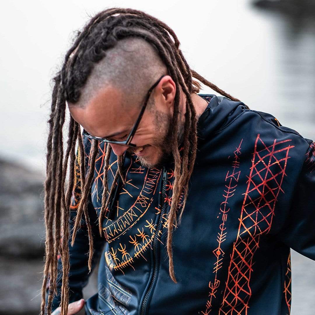 Viking Runes Zip Hoodie