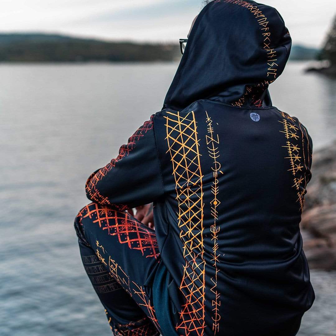 Viking Runes Zip Hoodie