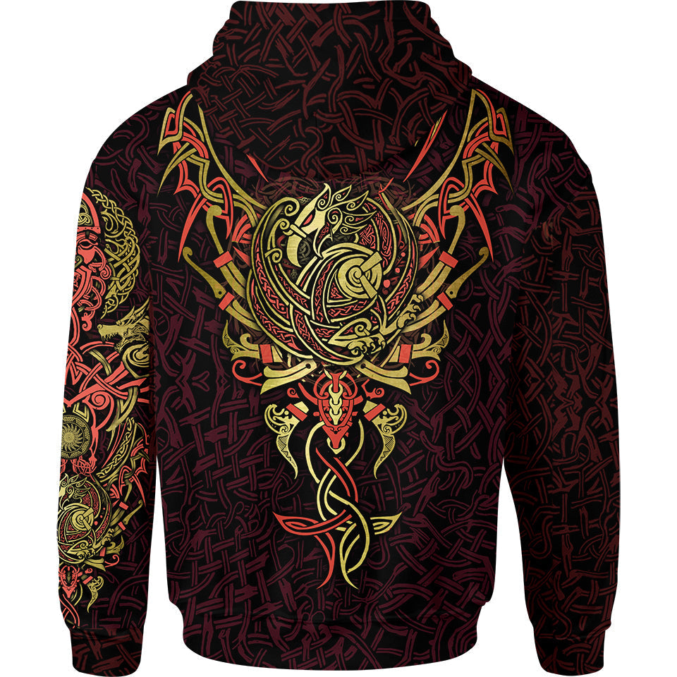 War Raven Zip Hoodie