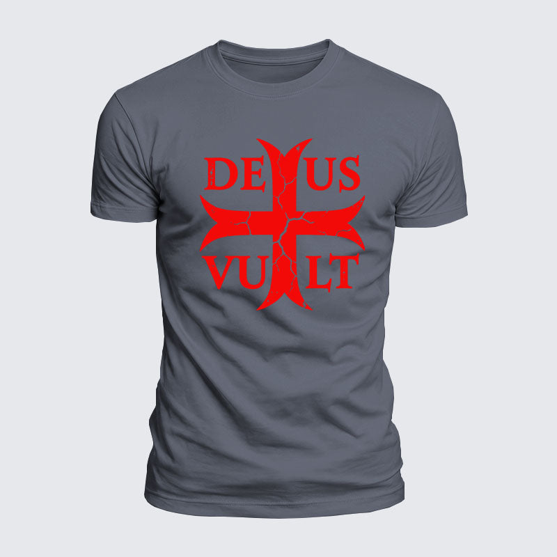 Luxe Mercerized Cotton Tee - Deus Vult