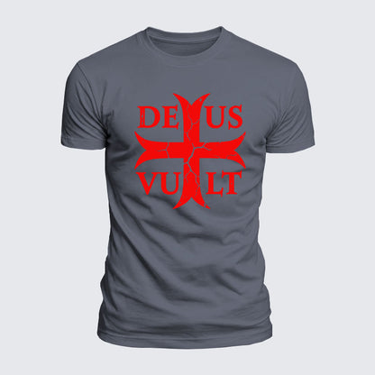 Luxe Mercerized Cotton Tee - Deus Vult