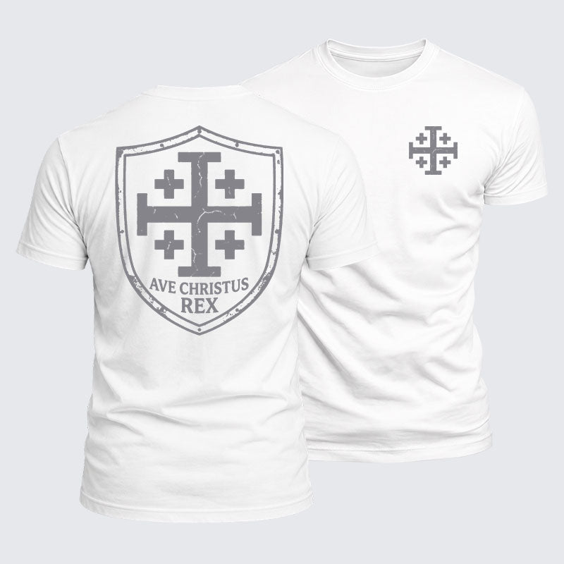 Luxe Mercerized Cotton Tee - Ave Christus Rex