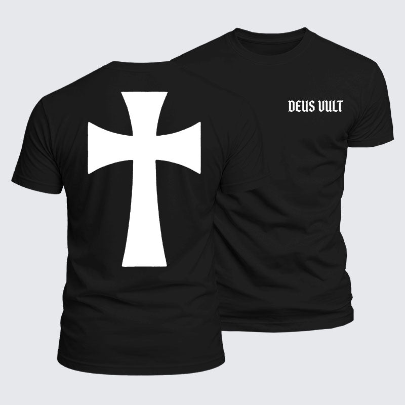 Luxe Mercerized Cotton Tee - Deus Vult