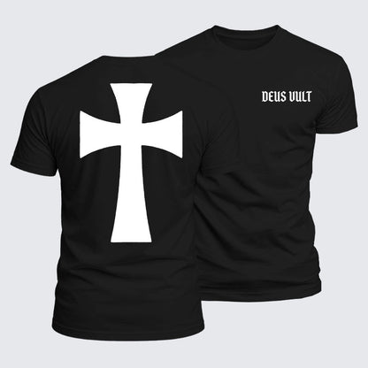 Luxe Mercerized Cotton Tee - Deus Vult