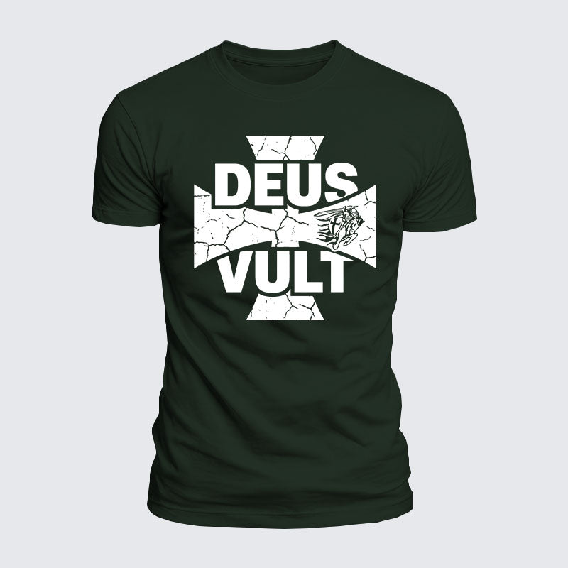 Luxe Mercerized Cotton Tee - Deus Vult