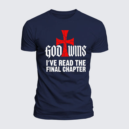 Luxe Mercerized Cotton Tee - God Wins I've Read the Final Chapter