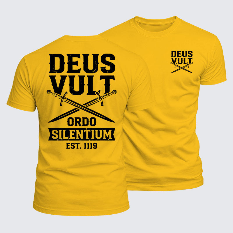 Luxe Mercerized Cotton Tee - Deus Vult
