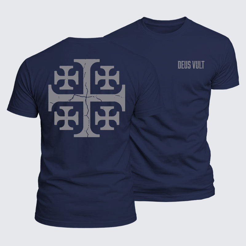 Luxe Mercerized Cotton Tee - Deus Vult