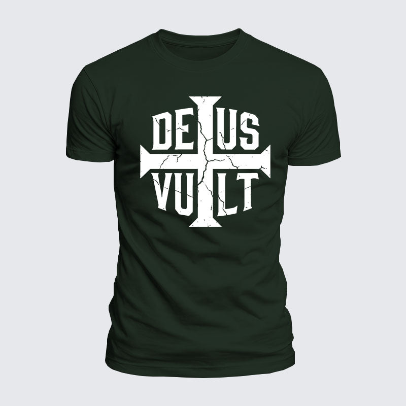 Luxe Mercerized Cotton Tee - Deus Vult