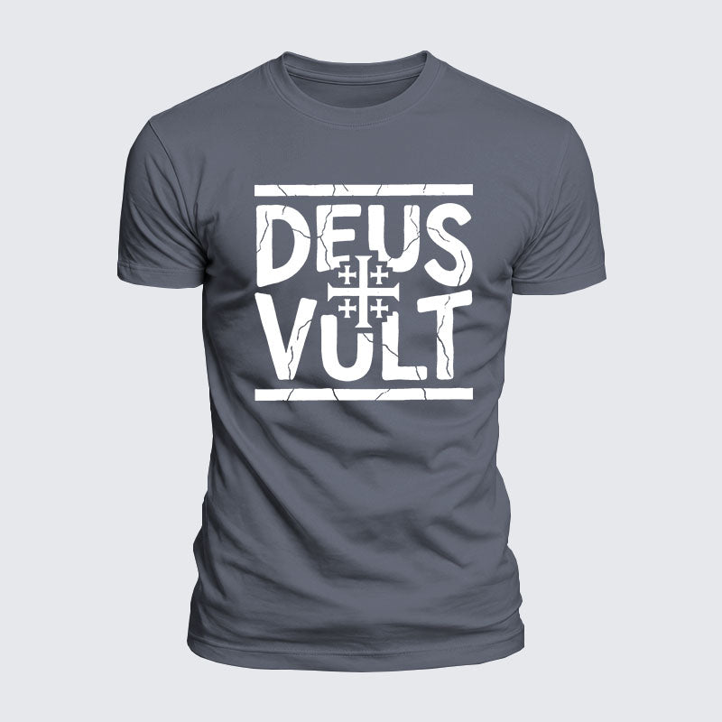 Luxe Mercerized Cotton Tee - Deus Vult