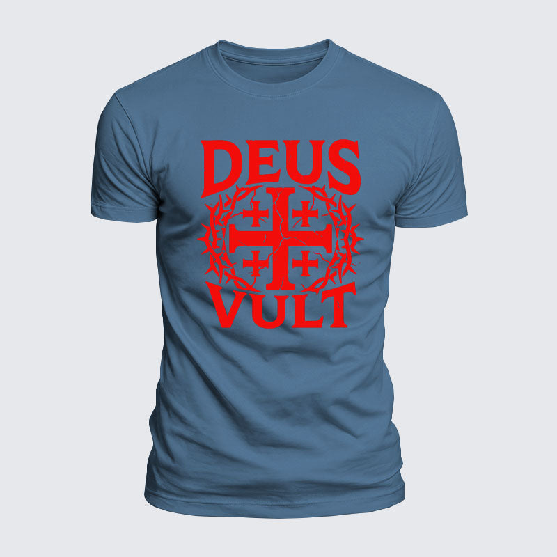 Luxe Mercerized Cotton Tee - Deus Vult