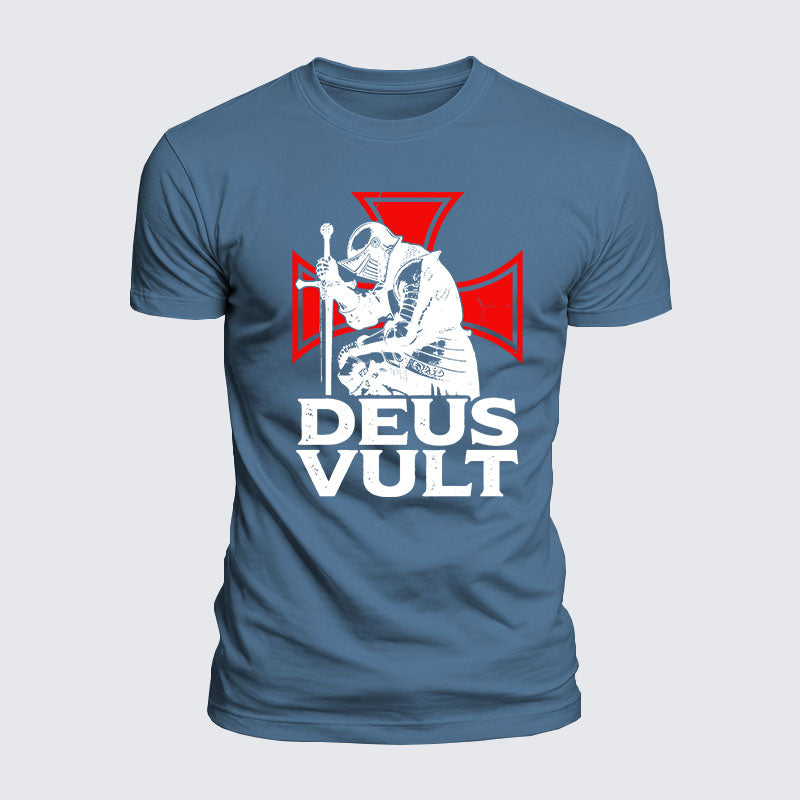 Luxe Mercerized Cotton Tee - Deus Vult
