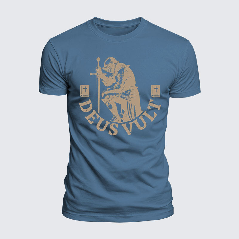 Luxe Mercerized Cotton Tee - Deus Vult