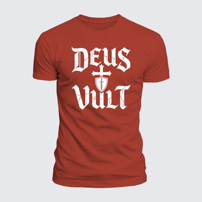 Luxe Mercerized Cotton Tee - Deus Vult