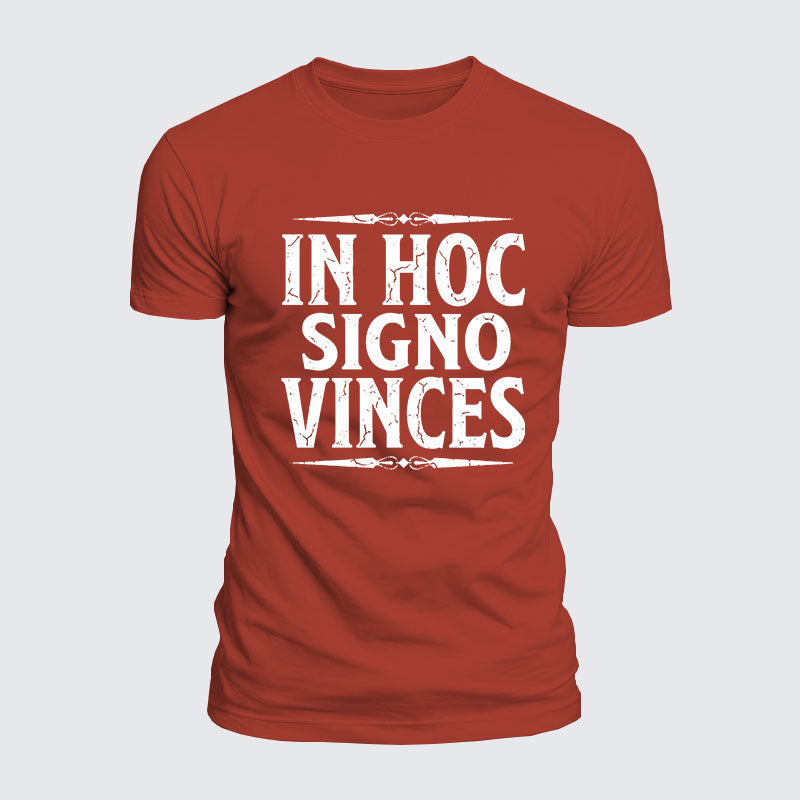 Luxe Mercerized Cotton Tee - In Hoc Signo Vinces