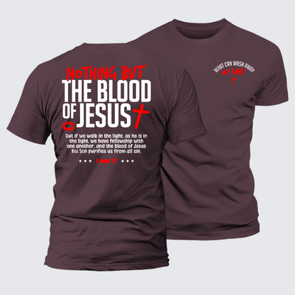 Luxe Mercerized Cotton Tee - What Can Wash Away My Sins