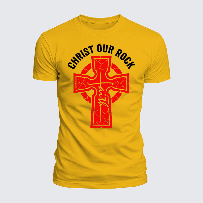 Luxe Mercerized Cotton Tee - Christ Our Rock