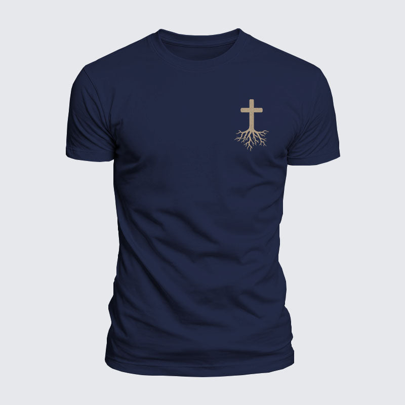 Luxe Mercerized Cotton Tee - Rooted  Cross