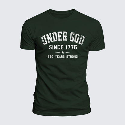 Luxe Mercerized Cotton Tee - Under God Since 1776 - 250 Years Strong