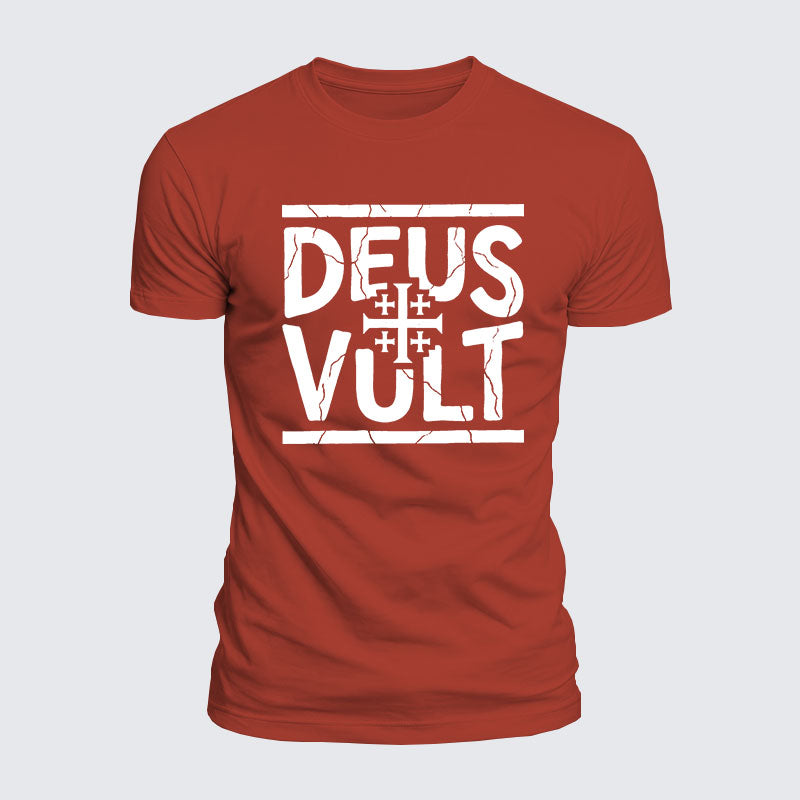 Luxe Mercerized Cotton Tee - Deus Vult