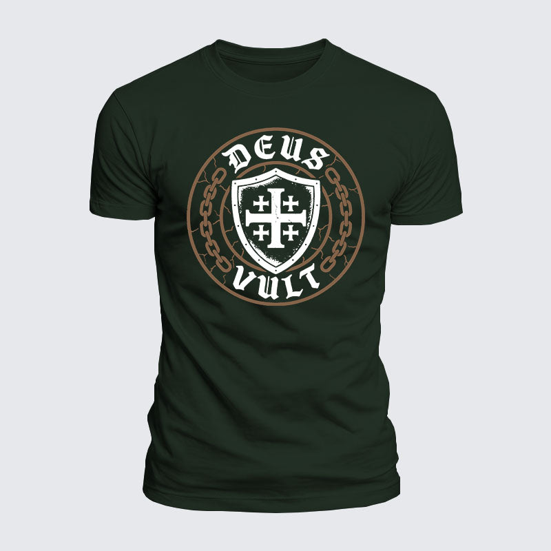 Luxe Mercerized Cotton Tee - Deus Vult