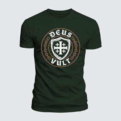 Luxe Mercerized Cotton Tee - Deus Vult
