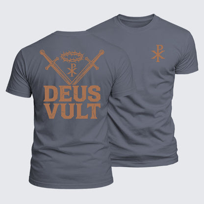 Luxe Mercerized Cotton Tee - Deus Vult