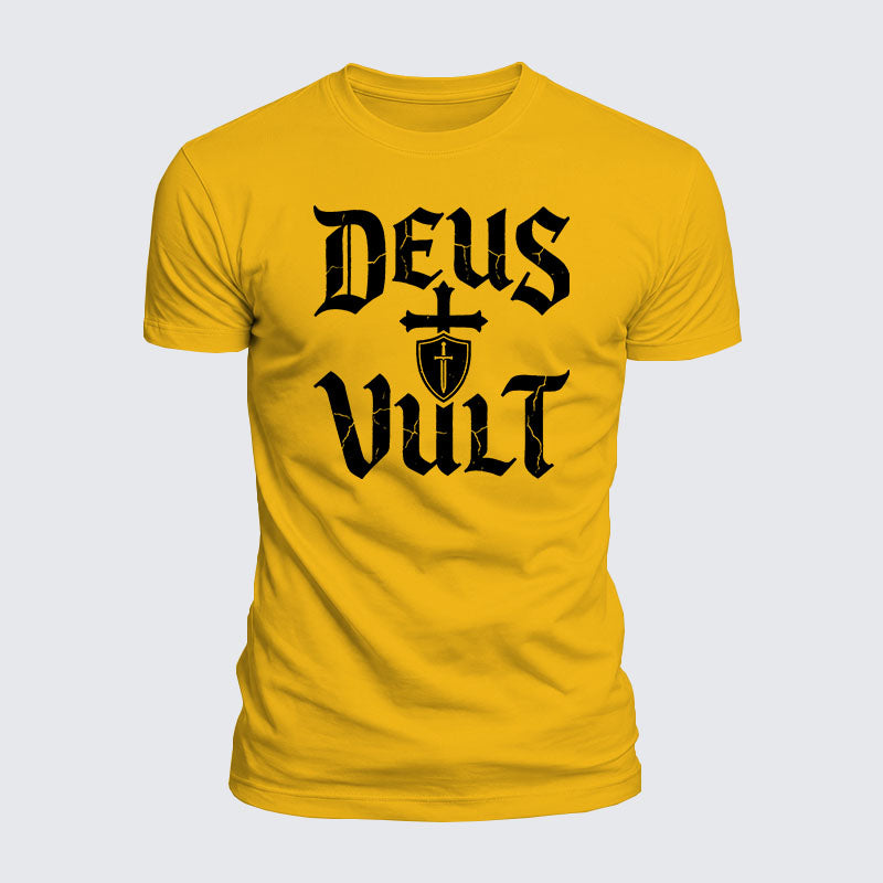 Luxe Mercerized Cotton Tee - Deus Vult