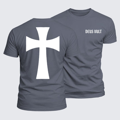 Luxe Mercerized Cotton Tee - Deus Vult