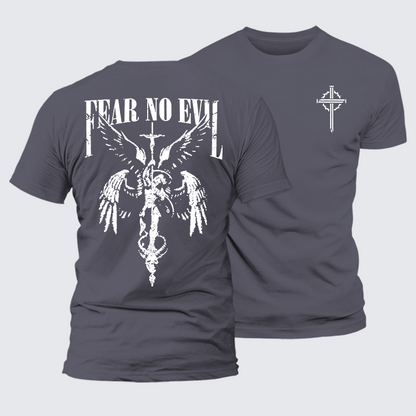 Luxe Mercerized Cotton Tee - Fear No Evil