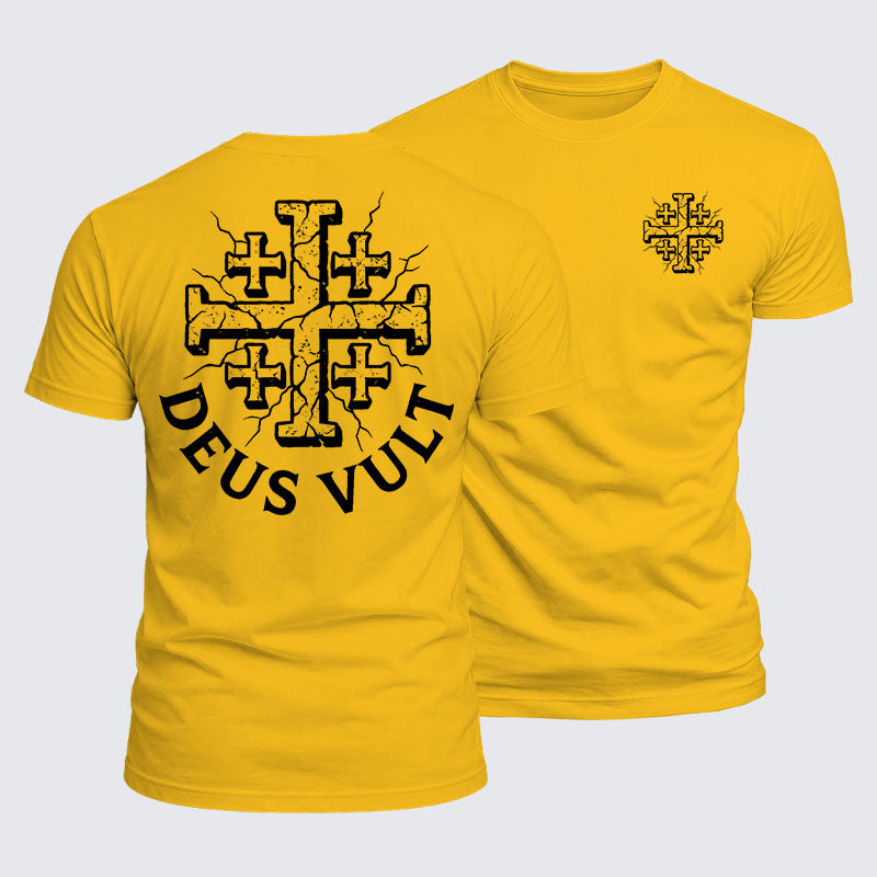 Luxe Mercerized Cotton Tee - Deus Vult