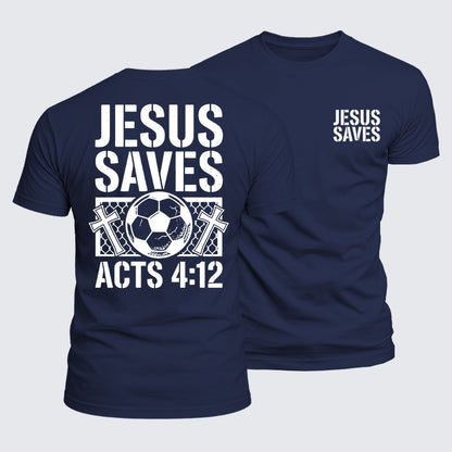 Luxe Mercerized Cotton Tee -  Jesus Saves