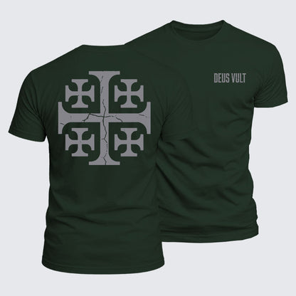 Luxe Mercerized Cotton Tee - Deus Vult