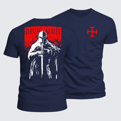 Luxe Mercerized Cotton Tee - Deus Vult