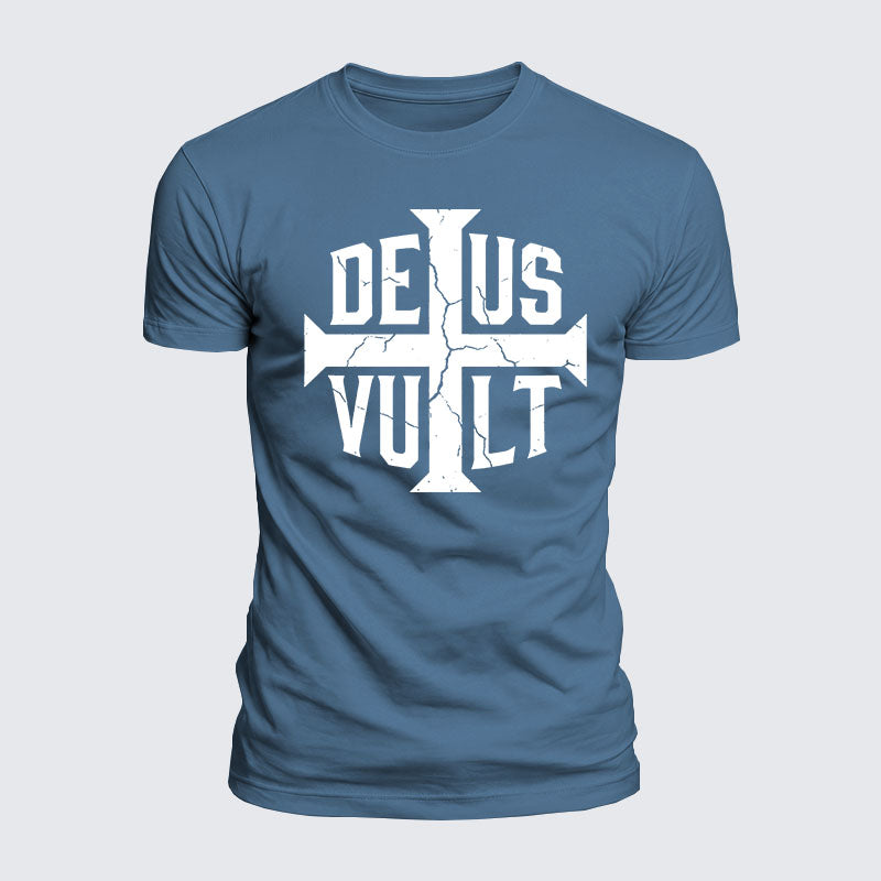 Luxe Mercerized Cotton Tee - Deus Vult