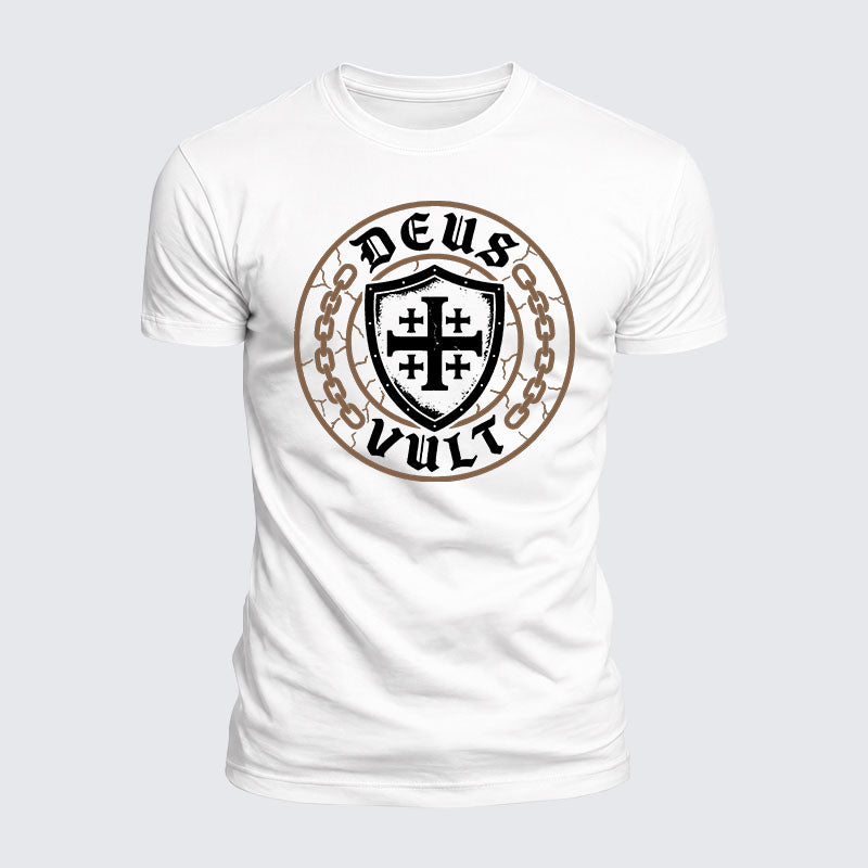 Luxe Mercerized Cotton Tee - Deus Vult