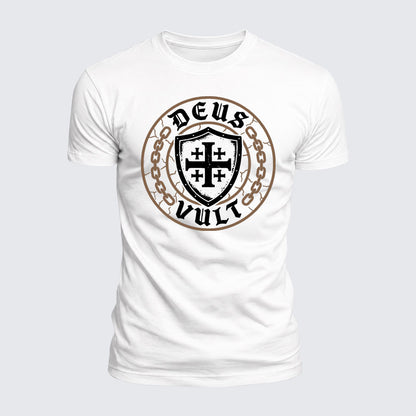 Luxe Mercerized Cotton Tee - Deus Vult