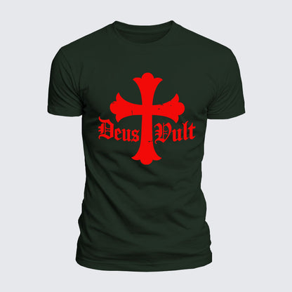 Luxe Mercerized Cotton Tee - Deus Vult