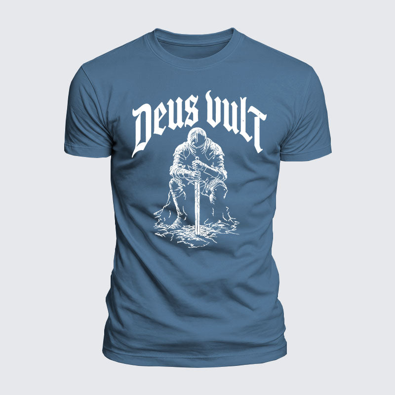 Luxe Mercerized Cotton Tee - Deus Vult