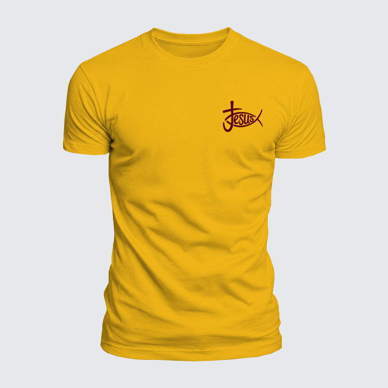 Luxe Mercerized Cotton Tee - Christian Jesus Cross