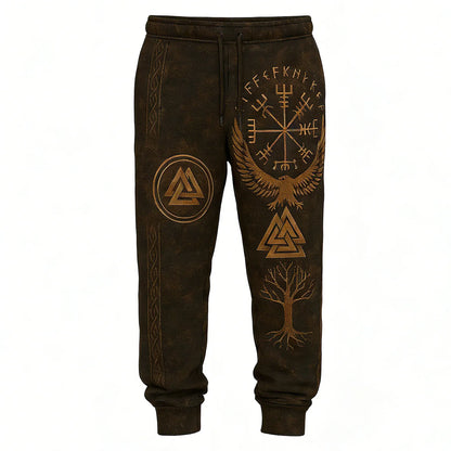 Viking Unisex Runes Tree Of Life Graphics Jogging Pants