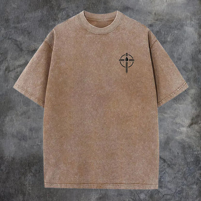 Iron Sharpens Iron Printed Oversize Washed T-Shirt